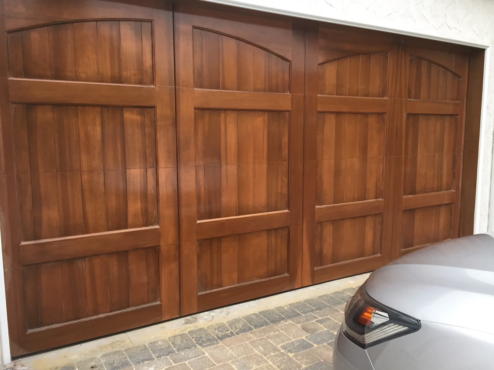 Lafayette - Spanish Style Custom Wood Garage Door - Image 14